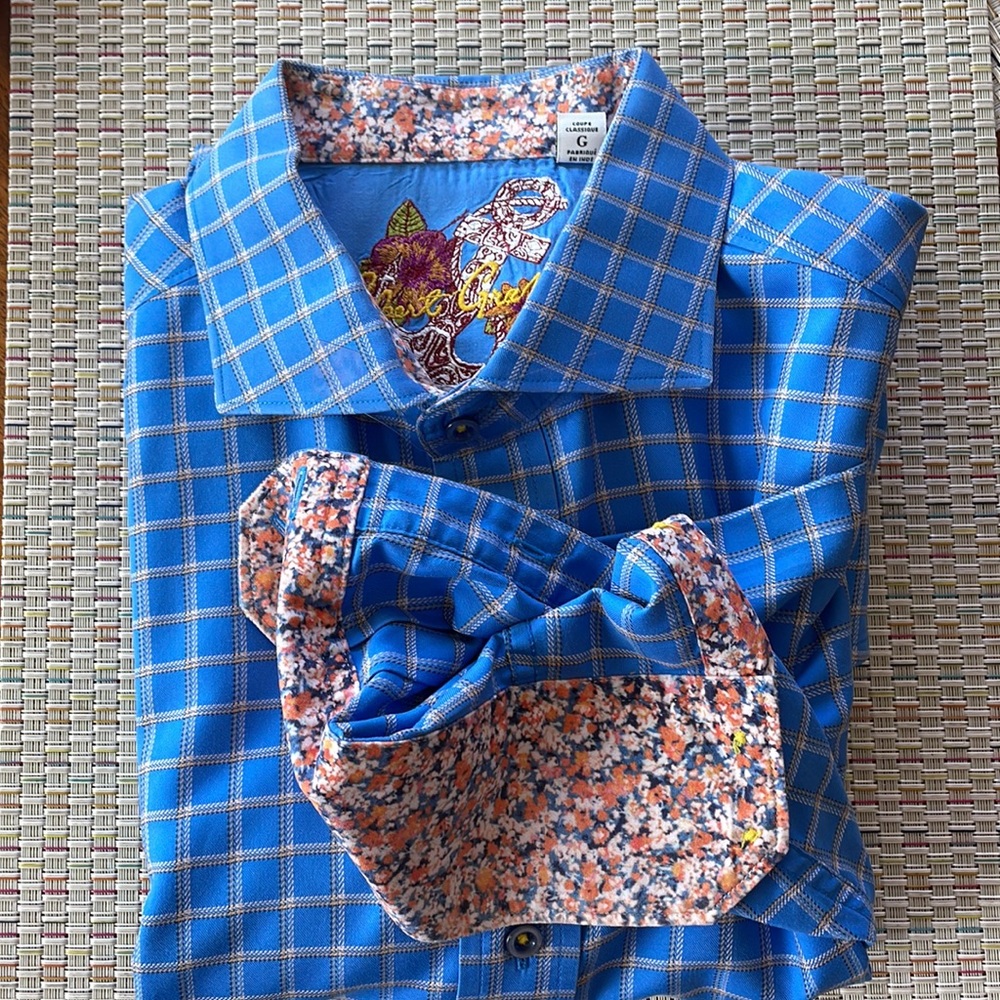 Men’s  Lg, Robert Graham long sleeve shirt.